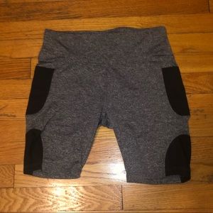 Grey biker shorts